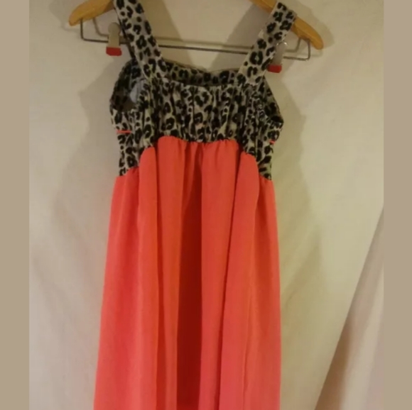 Faded Glory Leopard & Pink Girls Large  Size 10-12 - Picture 2 of 5